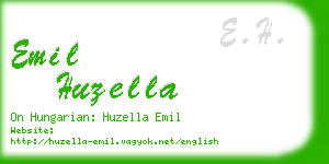 emil huzella business card